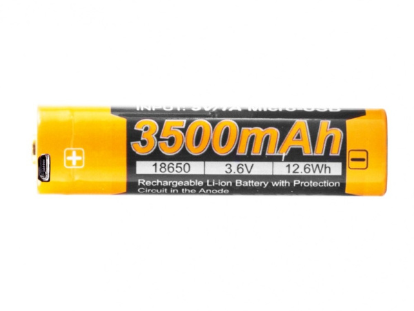 Batería 18650 Recargable USB fénix 3500mAh