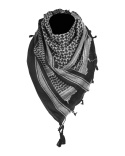 Chusta Arafatka Kefija 100% bawełna Mil-tec czarno biała