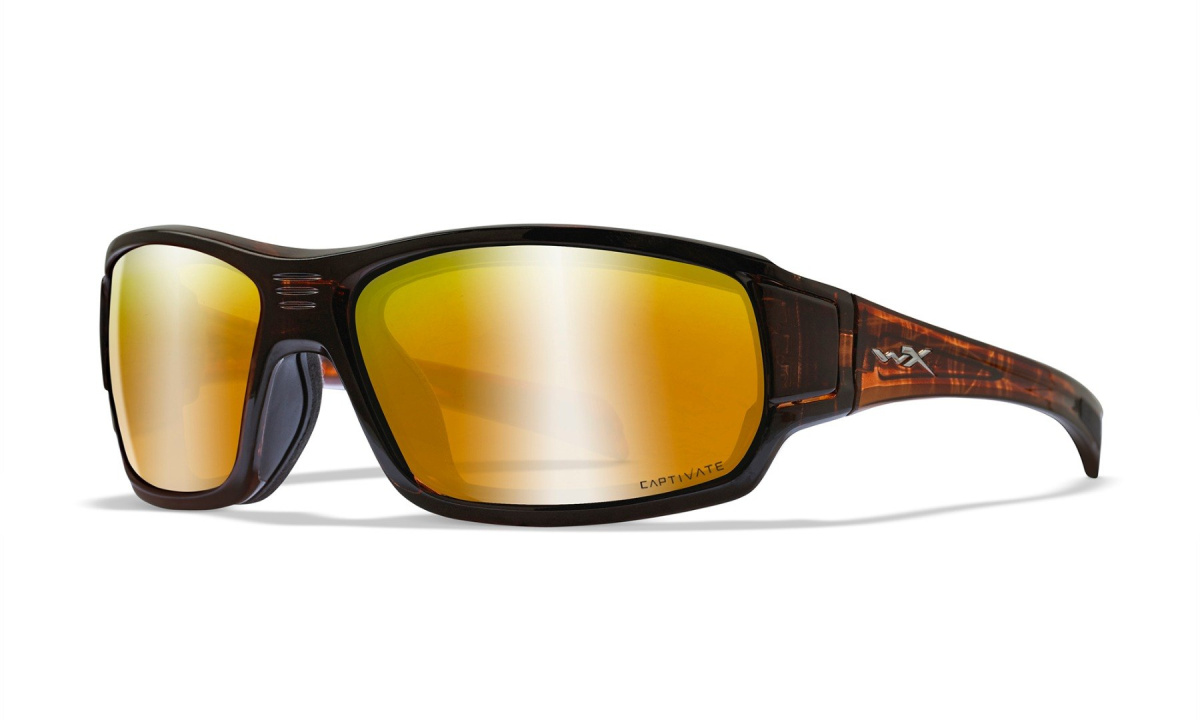 Okulary Wiley X BREACH CCBRH04 Captivate Polarized Bronze Mirror, Copper Matte Hickory Brown Frame