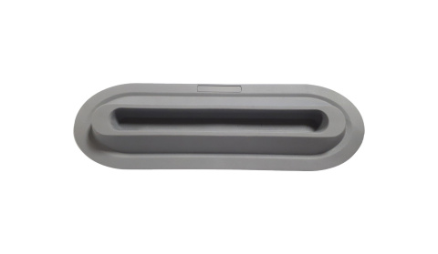 Stałe mocowanie ławki pontonu klejone proste szare