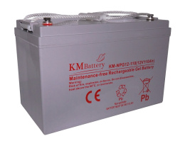 Akumulator Żelowy KM Battery 110Ah 12V NPG110 ŻEL