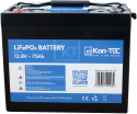 Akumulator LITOWY 75Ah KON-TEC LIFEPO4 12,8V