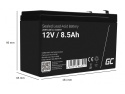 Akumulator AGM Green Cell 12V 8.5Ah do echosond kasy fiskalnej zabawek