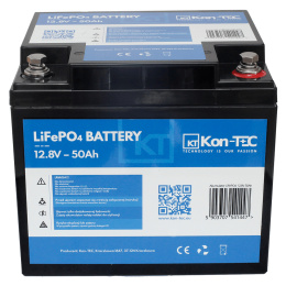 Akumulator LITOWY 50Ah KON-TEC LIFEPO4 12V