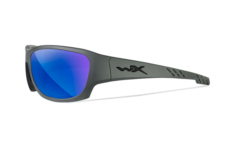 Okulary Wiley X CLIMB ACCLM09 Captivate Polarized Blue Mirror Smoke Grey Matte Grey Frame