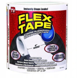 Taśma klejąca naprawcza Flex Tape wodoodporna 4" biała