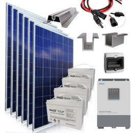 Zestaw solarny na domek letniskowy 1,65kW 230VDC 4x 100h