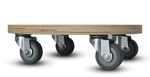 Wózek transportowy platforma do mebli towaru 400kg koła 50mm poliuretanowe ogumowane