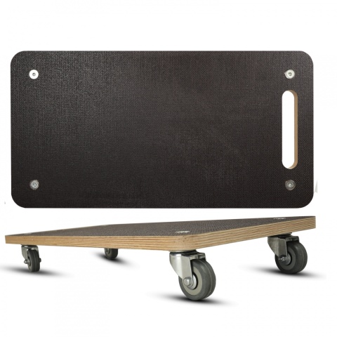 Wózek transportowy platforma do mebli towaru 400kg koła 50mm poliuretanowe ogumowane