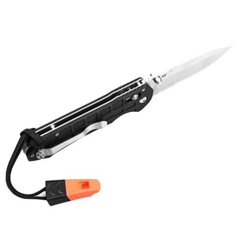 Nóż składany Ganzo G7452P-BK-WS + gwizdek outdoor