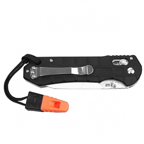 Nóż składany Ganzo G7452P-BK-WS + gwizdek outdoor