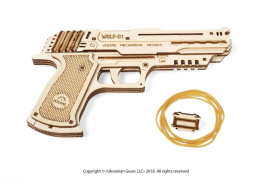 Pistolet Wolf-01 Model mechaniczny do składania UGEARS