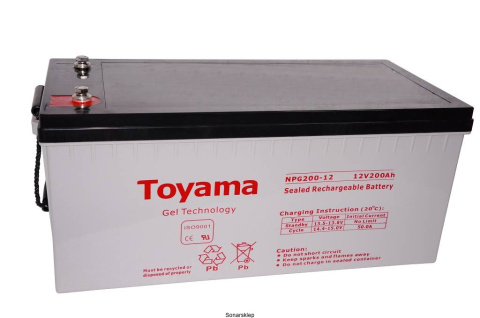 Akumulator Żelowy Toyama 200Ah NPG200 12V ŻEL