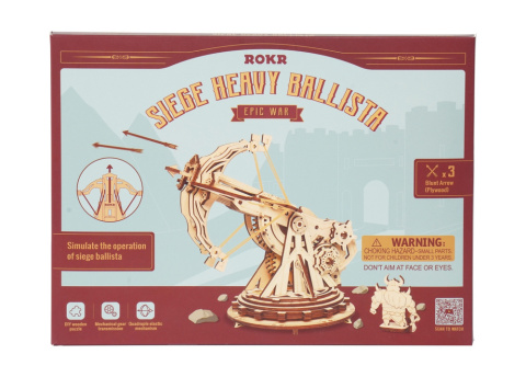 Ciężka Balista Drewniane Puzzle 3D ROBOTIME