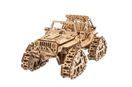 Gąsienicowy pojazd terenowy Model mechaniczny do składania UGEARS
