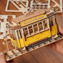 Tramwaj Drewniane Puzzle 3D ROBOTIME