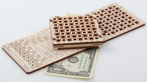 Warcaby Drewniane Puzzle 3D Mr.Playwood