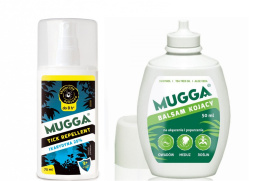 Zestaw Mugga IKARYDYNA 25% + balsam na komary i kleszcze