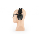 Ochronniki słuchu aktywne RealHunter Active PRO czarne + okulary
