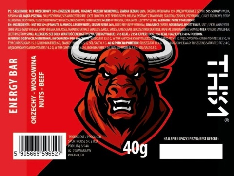 BATON ENERGETYCZNY ORZECHY-WOŁOWINA THIS-1