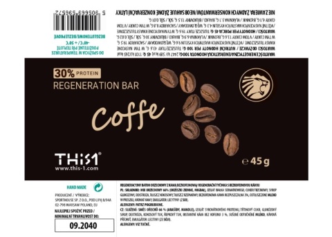 BATON proteinowy białkowy KAWA bez kofeiny THIS-1