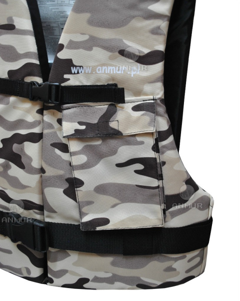 Kamizelka asekuracyjna kapok XL piasek moro z kieszonką