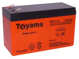 Akumulator Żelowy Toyama 7Ah 12V NPC7