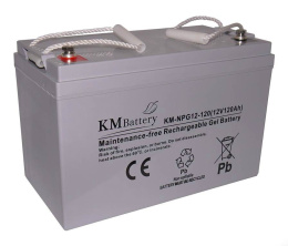 Akumulator Żelowy KM Battery 120Ah 12V NPG120 ŻEL