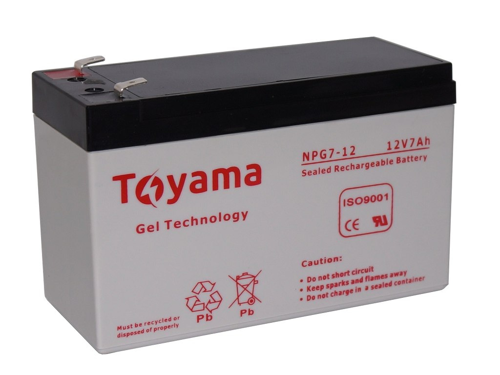 Akumulator Żelowy Toyama 7Ah 12V NPG7 ŻEL GEL