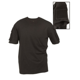 Koszulka taktyczna BLACK z rzepami XXL