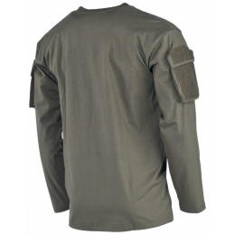 Koszulka taktyczna OLIVE z rzepami długi rękaw -XL