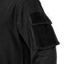 Koszulka taktyczna BLACK z rzepami długi rękaw