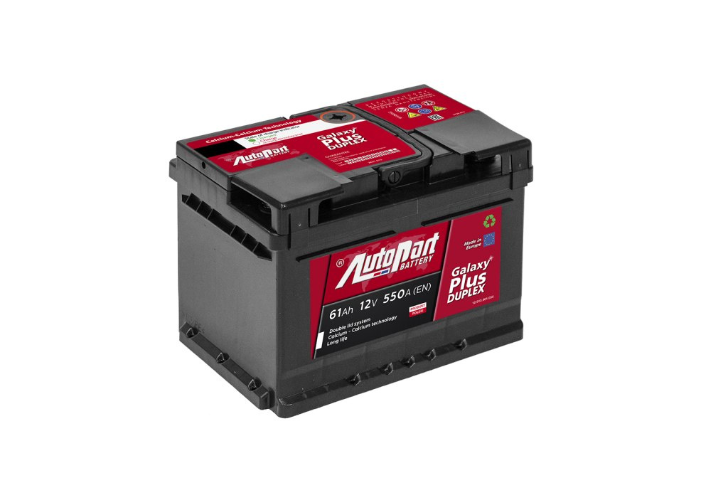 Akumulator AutoPart Galaxy Plus Duplex 61Ah 12V do pojazdów osobowych i dostawczych